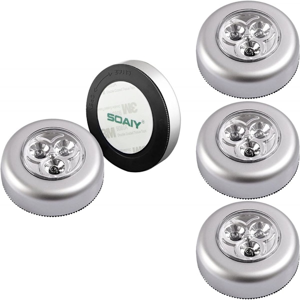 Rörelsesensor Touch-lampa, Självhäftande Batteridriven Skåplampa