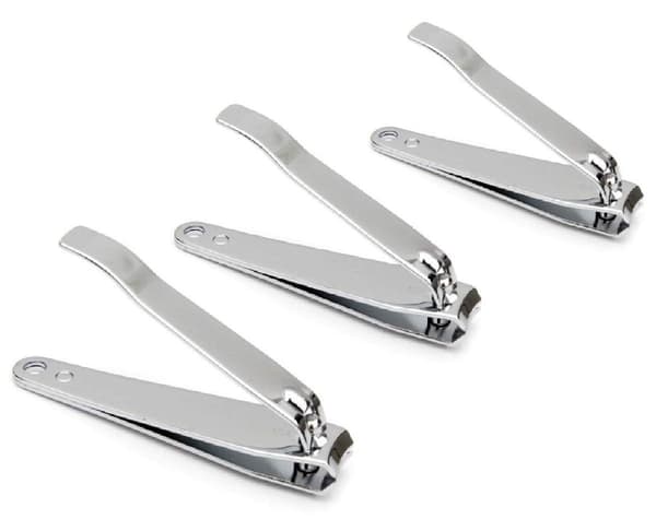 3-pack effektiva nagelklippare i rostfritt stål 6,8 5,2 och 4,7 cm