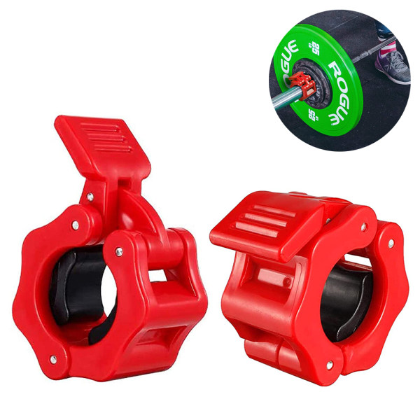 2 pcs Gym Barbell Clamps Quick Release Barbell Collar Clips for Bodybuilding,Weightlifting,Fitness Training