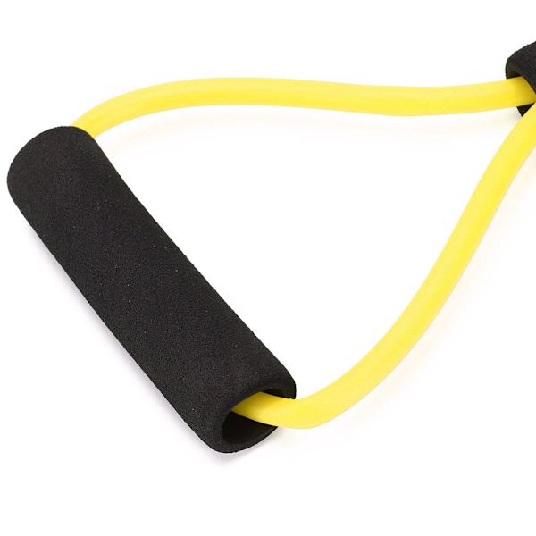 8-formad Elastisk Fitness Dragsnöre Bröst Expander Yoga Kroppsslankande Spänningsband Gul