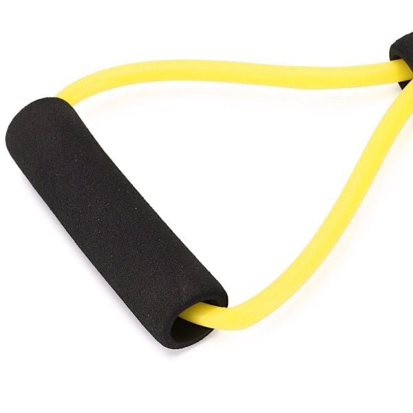 8 Shaped Elastic Fitness Pulling Rope Chest Expander Yoga Body Slimming Tension Band Yellow