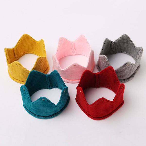 Hodebånd Hat Crown, Baby Crown Fabric Crown