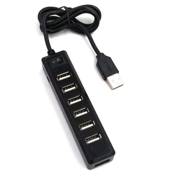USB-hub 7-ports utvidelsesadapter 2.0-hub Multi USB-splitter