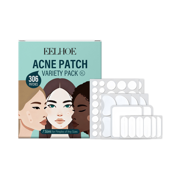Acne Patch Hudvårdsset - Daglig Ansiktsrengöring, Lugnande och Närande Hudvårdsplåster