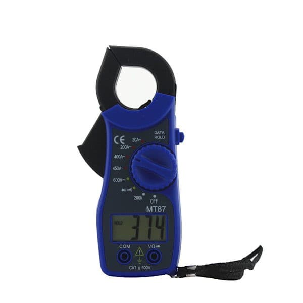 87 Blå Digitalt Multimeter Ampere Tangmeter Strømtang AC/DC Strømspenningstester