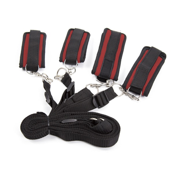 Soft Leather Cuffs Set Adjustable Straps Kit for Hand-Wrist-Ankle Fitness Exercises Belt