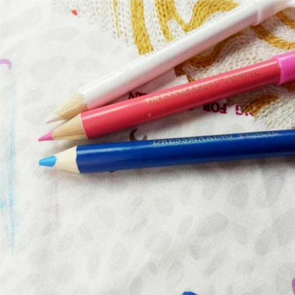3-pack skräddarkrita och pennor med borste, lämplig för DIY-modedesigners.
