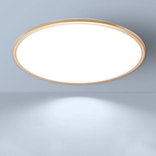 LED infälld taklampa, dagsljus vit, 18W, modern taklampa, rund takbelysning för sovrumsgarderob Hall kök Gold Edge