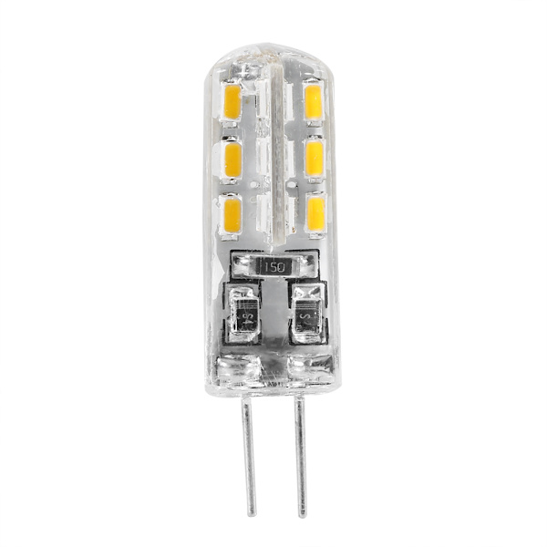 5 kpl G4 DC12V 3014 LED-helmiä Kristalli Koti Valo Lamput Polttimo Energian Säästö Lämmin Valkoinen 24LED 1.5W