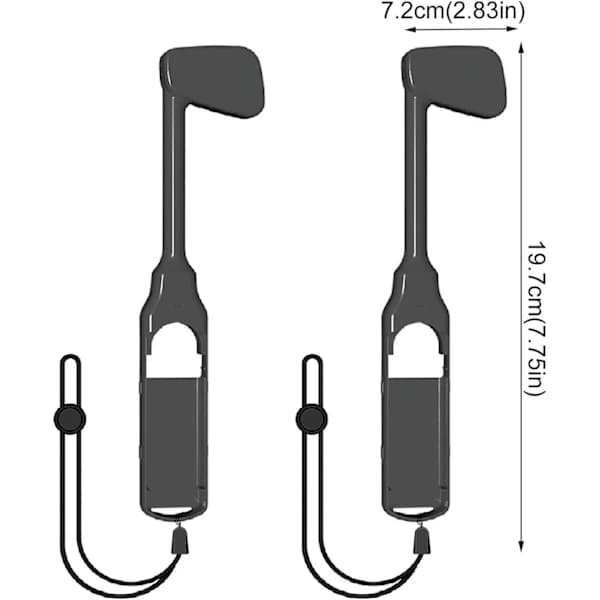 Golfkølle kompatibel med Mario Golf Switch Super Rush-spil, [1 par] Golfstang konsolcontroller spil Switch-controllere bevægelsesgreb spil
