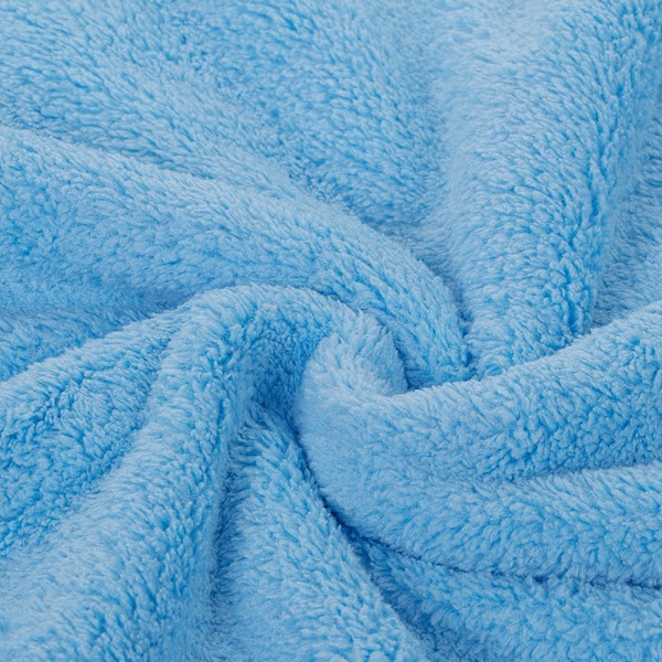 Mjuk Badhandduk Superfin Fiber Vuxen Barn Badrum Dusch Wrap Handduk (Ljusblå)