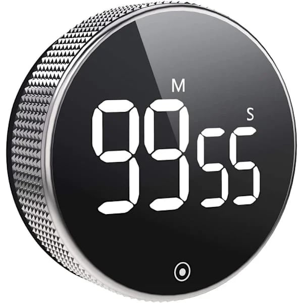 Digital timer med magnet og LED-skjerm - Kjøkkentimer / Eggetimer