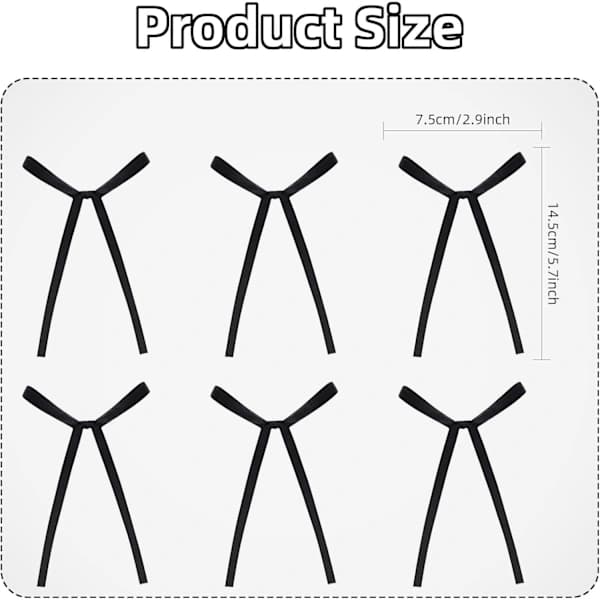 30 stk. sløjfe kagepynt, sløjfe pynt til fødselsdag, bryllupsdag, babyshower kagepynt (sort)