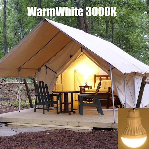 5W 5V USB Camping Lys Bærbar LED Pære Utendørs Lys med Berøring Dimmer 2.5m Ledning Telt Lys Nødlys