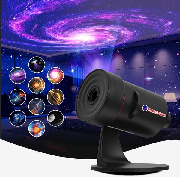 4K Galaxy Projektor — 360° Stjernehimmel Stemningsbelysning til Børn og Voksne sort