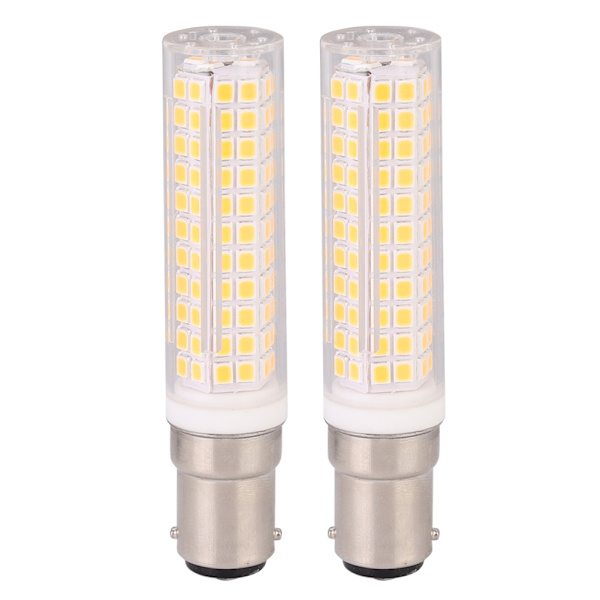 2 st BA15D AC100V 7W LED-majslampa för familjesovrum/kök/taklampa varmvit