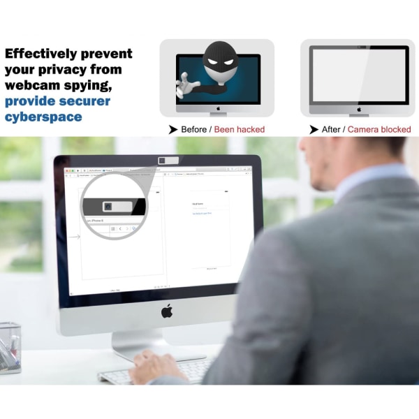 Webkameradeksel Kompatibel Datamaskin, Bærbar PC, Smarttelefon, Beskyttelse Personvern Slide Deksel(6Pakk)