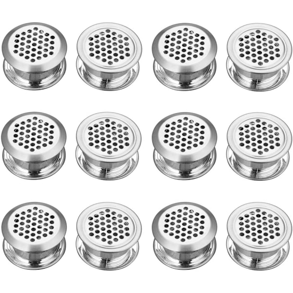Cirkulär Ventilationsgaller för Skåp, Rostfritt Stål Material Ventilationsgaller Mesh Hål Jalusi, Lätt Att Installera Och Bred Användning För Kök Badrum