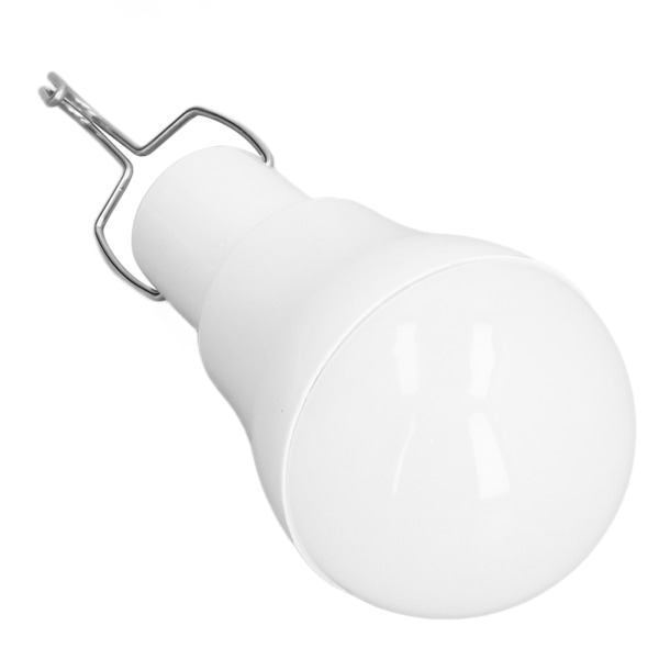 Solcellelyspære Energisparende Hvit Lys USB Solcelle LED Pære Lys for Utendørs Camping Nødsituasjon med Krok