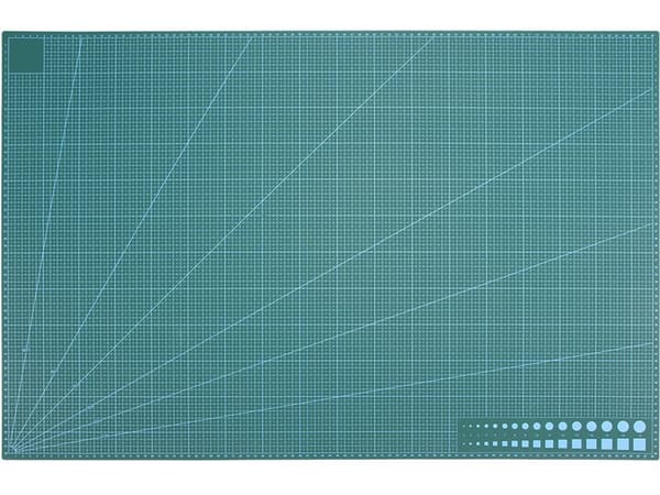 Itsekorjautuva leikkuualusta A1 kaksipuolinen - 60 x 90 cm vihreä
