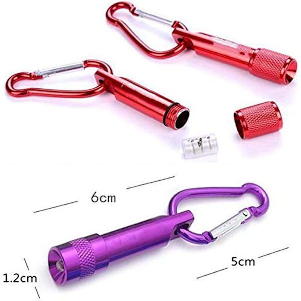 Mini LED-lommelykt i aluminium med nakkestropp