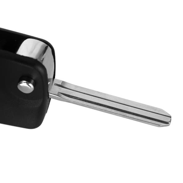 2-knaps bilnøgleudskiftning + tastatur til Toyota Sort one size