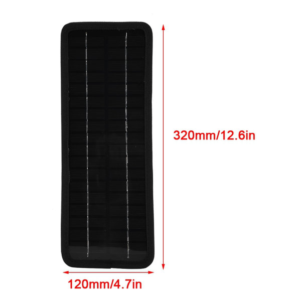 12V 4,5W bærbar strømforsyning solcellepanel batterilader for bilbatteri bærbar PC