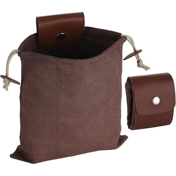 Kompatibel med foderpåse, hopfällbar buskpåse, vaxad canvas foderpåse, läderbältesväska, midjeväska, svamppåse, skörd