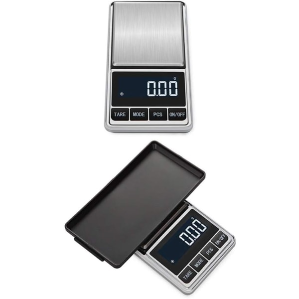 Elektronisk våg 500g * 0,1g Mini digital fickvåg Smart Weigh Miniatyr med bakgrundsbelyst LCD-display för smycken