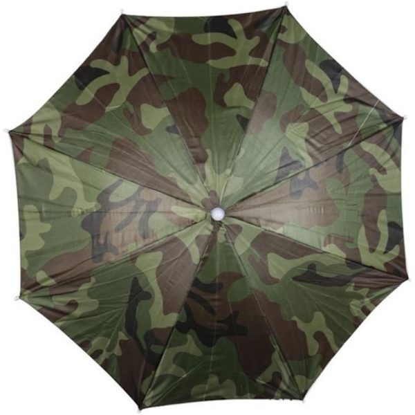 Hopfällbart paraply parasoll hatt