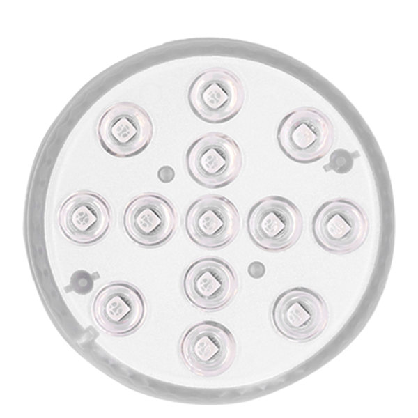 LED Pool Magnetisk Lampe IP68 16 Farver RGB Undervandslys med 28-Tasters Fjernbetjening Sugekop