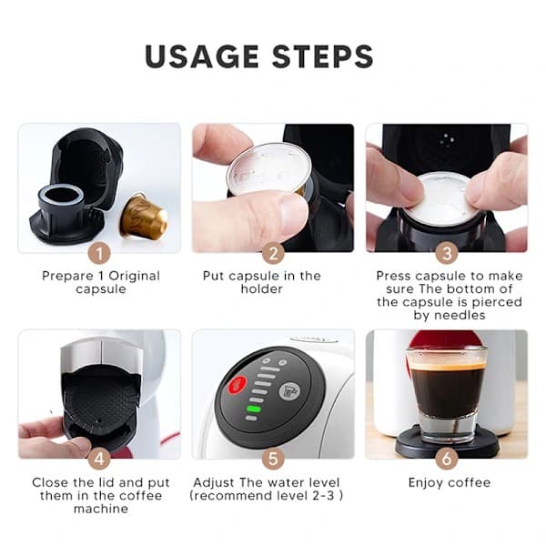Genanvendelig kaffekapsladapter til Dolce Gusto Genio S Crema
