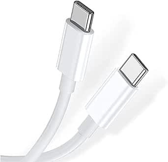 2M 60W 3A Snabbladdningskabel USB-C till USB-C Typ C PD - Vit
