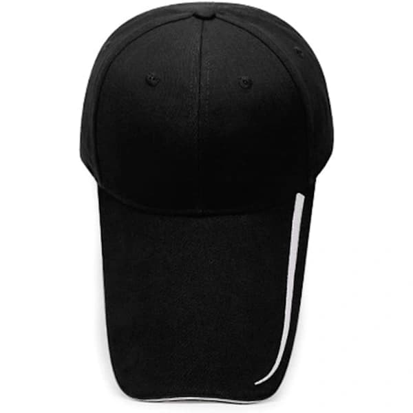 Ekstra lang visir vasket bomulls baseballcaps