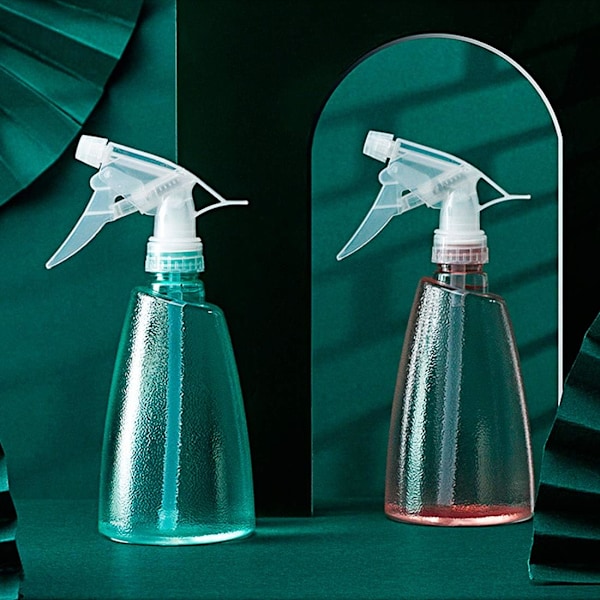 Ergonomiska 500ml sprayflaskor med hals, hållbart sprayhuvud i polypropen säkerställer pålitlig prestanda, idealisk för rengöring, trädgårdsarbete och resor