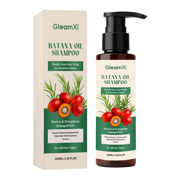 Battana Shampoo renser, efterlader håret forfrisket, glat, silkeblødt og flydende.