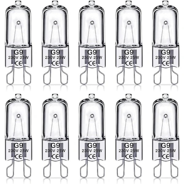 9 Halogenlampor 10-pack 25W