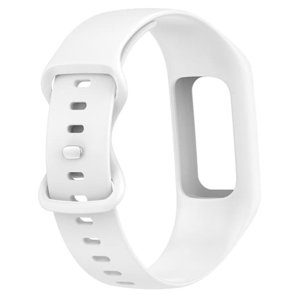 Integrer silikone urrem til Fitbit Charge 6/5/4/3, urrem med etui hvid