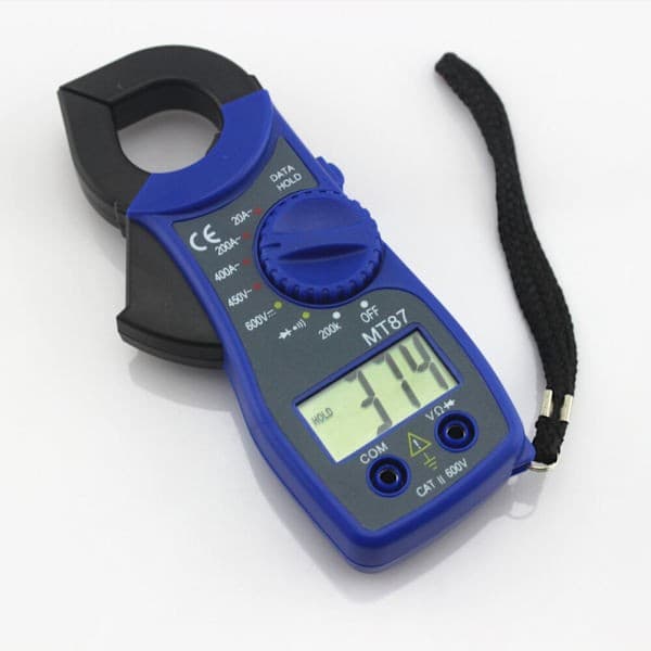 87 Blå Digital Multimeter Ampere Tångmätare Strömtång Tänger AC/DC Ström Spänningstestare
