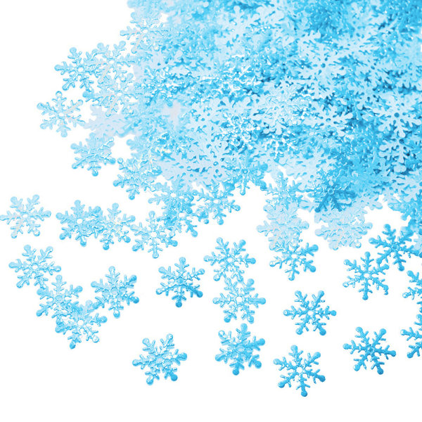 1000 st snöflingor konfetti vinterland dekoration