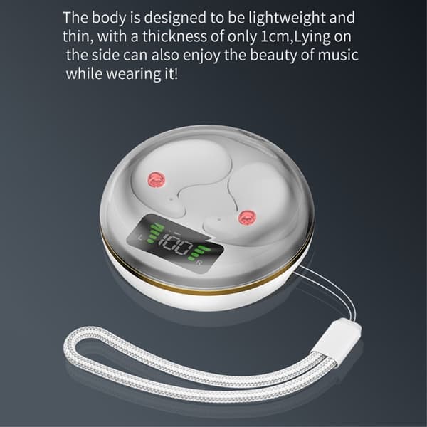 Sovehodetelefoner Bluetooth-hodetelefoner In-ear for å sove med - Rosa Rosa