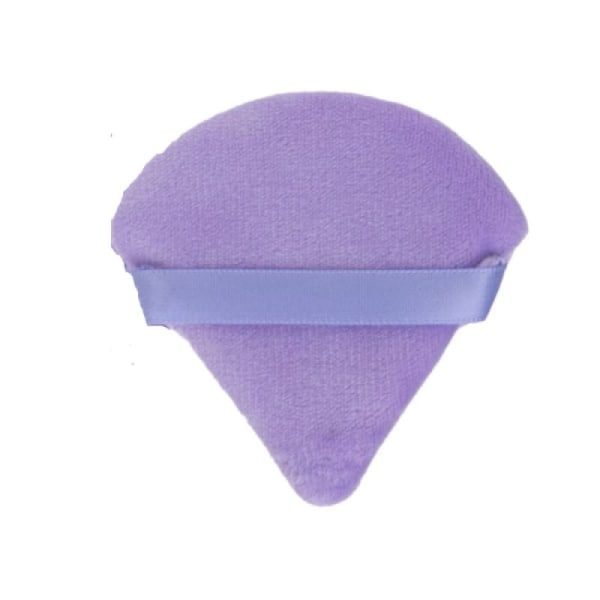 Powder puff triangel makeup puder puff rent mjukt och tvättbart sminkverktyg purple