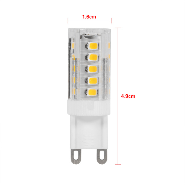 Keramiske G9 LED-perler 220V Varmhvit Høylysende Erstatningslyspære 33 LED
