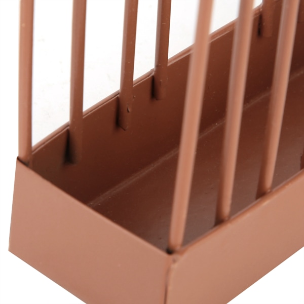 Bird Cage-Shaped Mosquito-Repellent Incense Rack Mosquito Coils Holder Home Decoration(Brown)