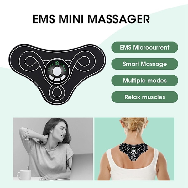 Elektronisk Muskelstimulator för Rumplyft, Portabel Multifunktionell Enhet med Intelligent Trådlös Användning för Tillfällig Smärtlindring,