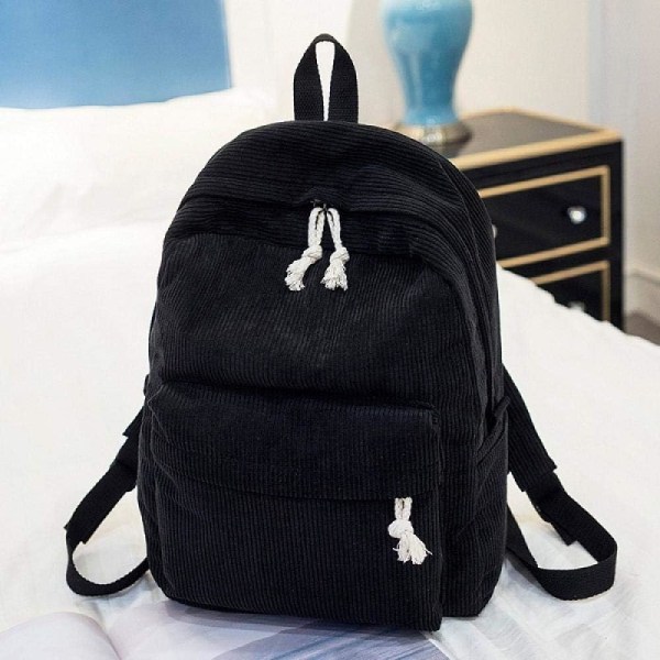 Backpack Style Soft Fabric Backpack Female Corduroy Design