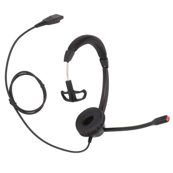 QD-forretningsheadset QD Hurtigplugg Grensesnitt Enkelt Øre NC-headset med HD-mikrofon for Telemarketing Call Center