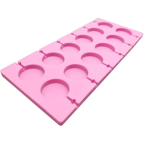 2024 Nya runda klubbformar Choklad Hårdgodis Silikonform med 25 st/förpackning klubbor