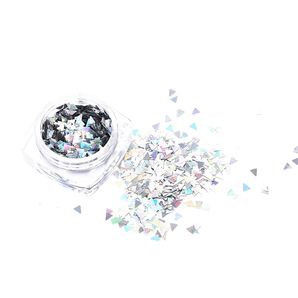 8 st Nail Sequins DIY Nagelsmycke Dekoration Glittrande Sequins Tillbehör för Nagelsalong