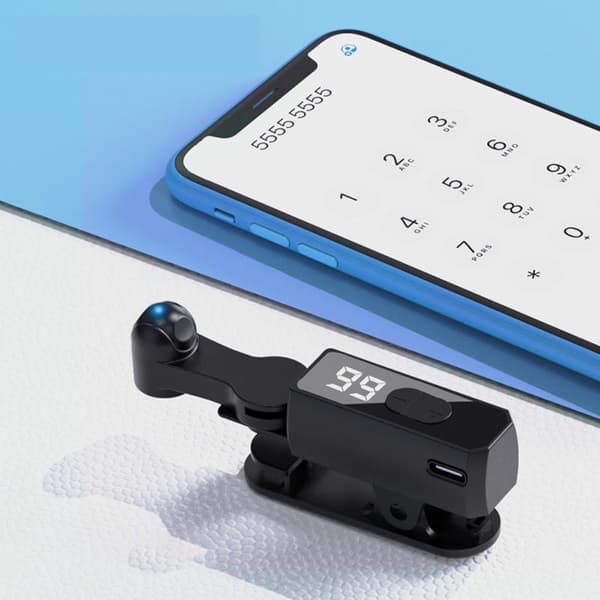 Bærbar Smart Clicker B-03 kompatibel med Android- og Apple-telefoner, lydløs justerbar autoklikker med LED-display og